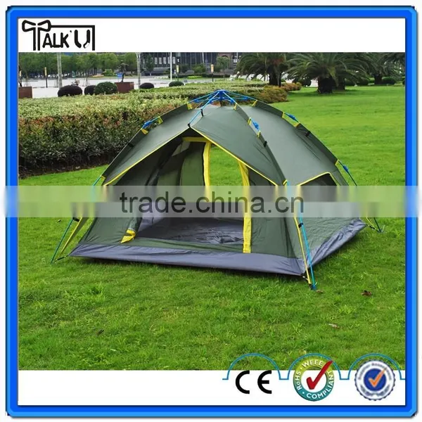 Waterproof 3-4 Person Double Layer Automatic Instant Outdoor Camping Family Tent Inflatable Camping Tent photo-3