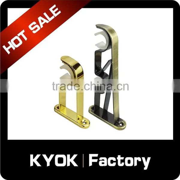 KYOK 16mm Aluminum-alloy/wrought Iron Curtain Rods Metal Accessories,2.8m Lenght Extendable Metal Curtain Rod Brackets photo-5