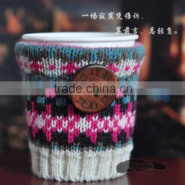 Knitted Coffee Cup Sleeves,knitted Bottle Sleeve,hot Cup Sleeve photo-4
