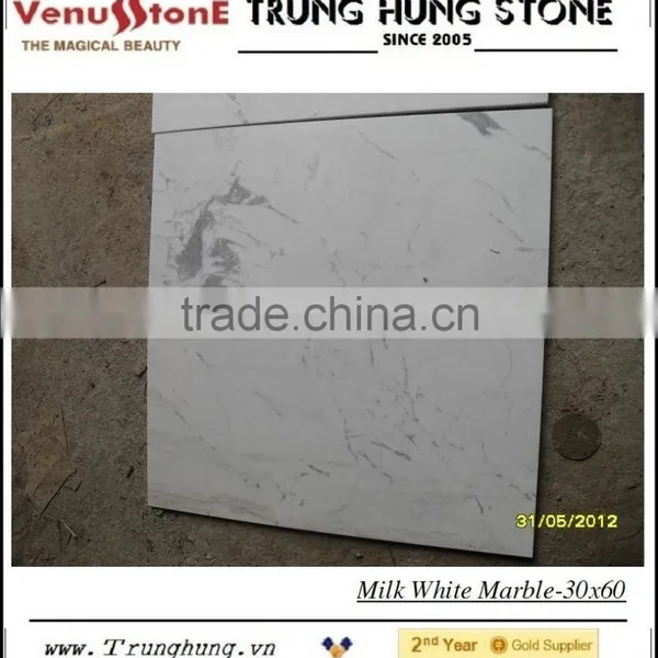 Vietnam Milky White Marble 30x60 photo-3