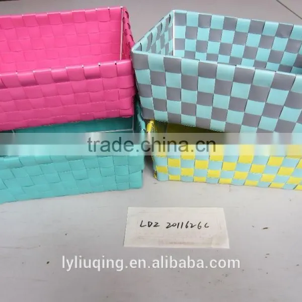 PP Plastic Storage Basket Homeware Basket Handmade