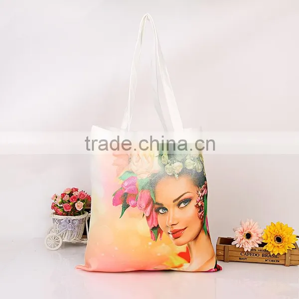 Customized Canvas Shopping Bag for Sublimation Printing photo-2