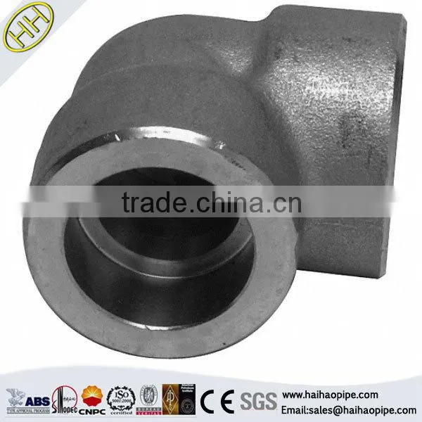 CHINA SUPPLY Astm A105 Carbon Steel 90 Degree Socket Weld Forged Pipe Fittings Elbow photo-2