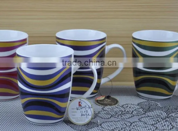 14OZ Pussy Cat Fully Decal Printed Ceramic Cup, Shiny Surface New Bone China Coffee Cup, KL5001-10699 photo-4