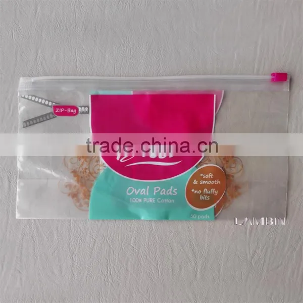 Produce Self-sealing Packaging Zip Bag for Cotton Pads Cosmetics photo-2