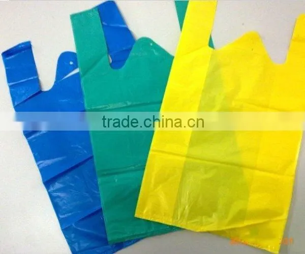 Food Flexible Packaging Material T-shirt Plastic Bag