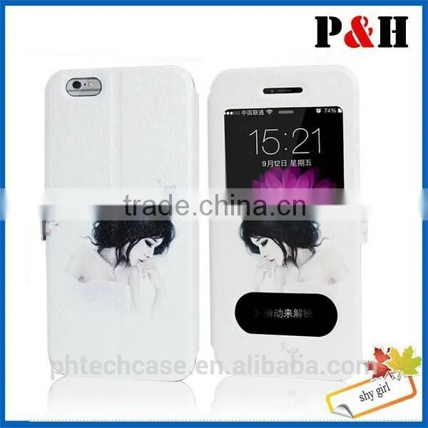 Hot Selling Facotry Wholesale for Iphone 6 Ultra Slim Leather Case photo-2