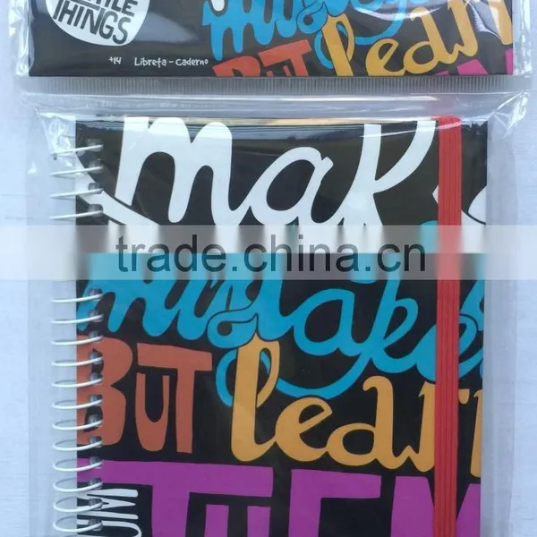 A6 Hardcover Notebook With Headcard Packing