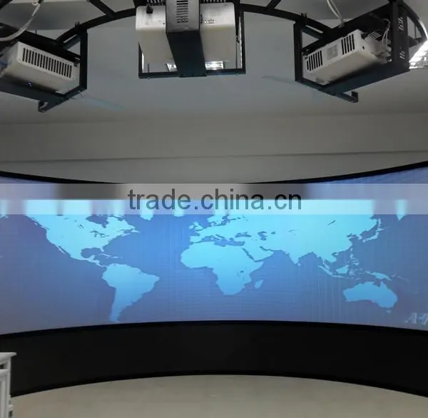 16:9 76" Flexible White Curved Fixed Frame Projection Screen photo-5