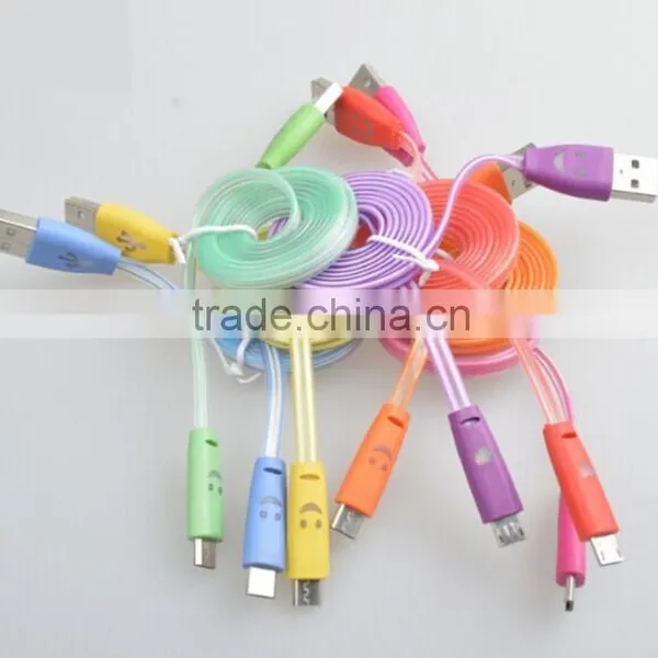 China Manufacturer Supply Colorful Led Micro Usb Cable photo-2