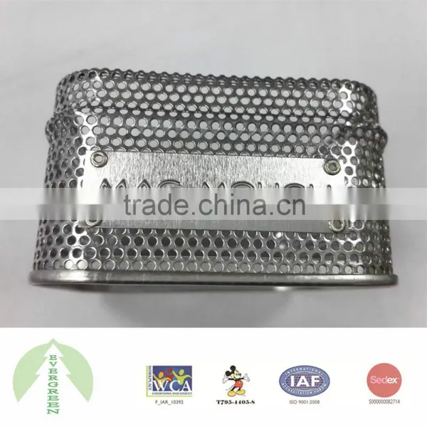 Square Shape Mesh Tin Packaging With Lift-off Lid and Iron Plate photo-5