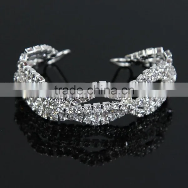 2015 11.4cm x 1.8cm Hot Rhinestone Bikini Connector photo-4