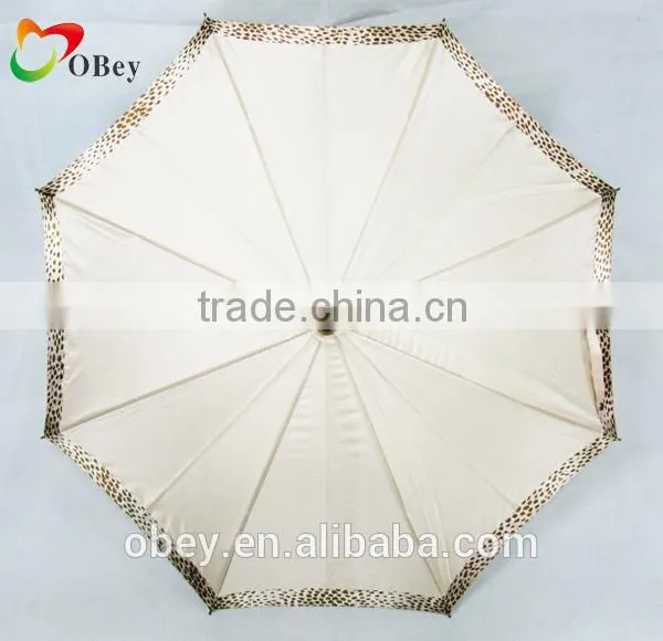 Manual Open Rain Umbrella With Wooden Handle photo-4