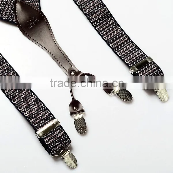 Leather Suspenders High Qualiy Man Braces photo-2