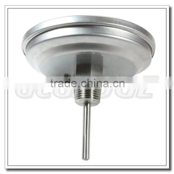 High Quality Crimped Ring Stainless Steel Industrial Back Entry Thermometer photo-4