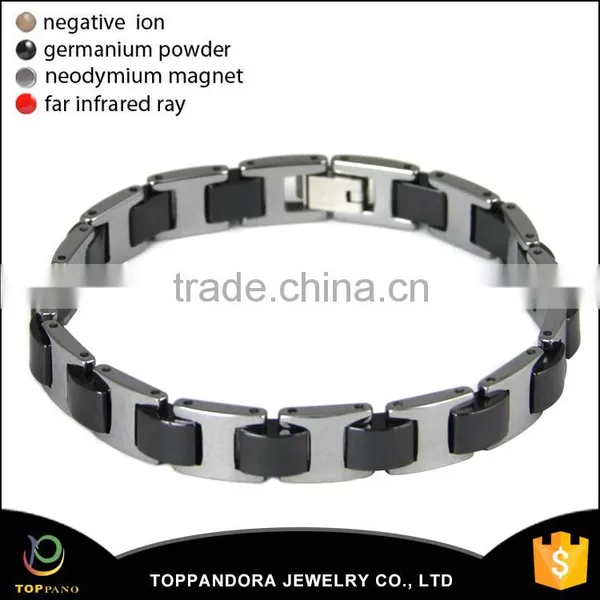 Unisex Tungsten Steel Bracelet With Energy Magnetic Hematite Bracelet for Mens Womens and Lovers photo-6
