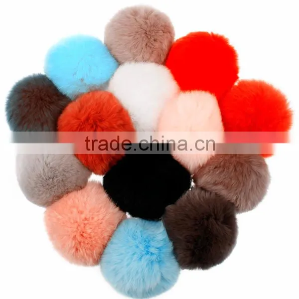 Hot Selling Rabbit Fur Ball Keychain With Low Price photo-6