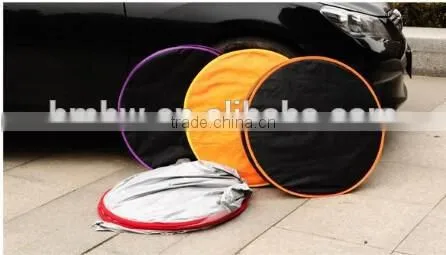 Portable Retractable Car Cover---Rolled up Sun Shade Car Cover photo-5