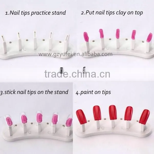 Yufei Manicure Factory New Design Plastic Nail Practice Stand photo-2