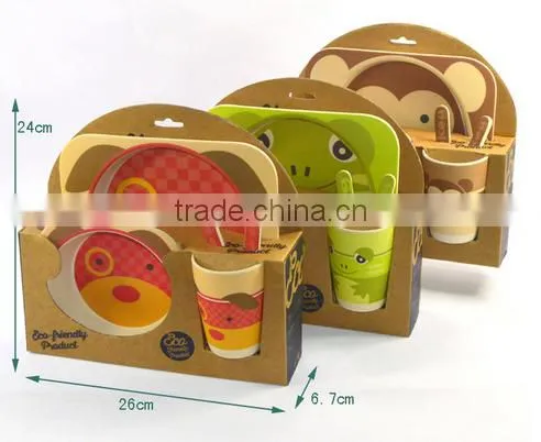 Frog Shape Melamine Children Dinner Set photo-2