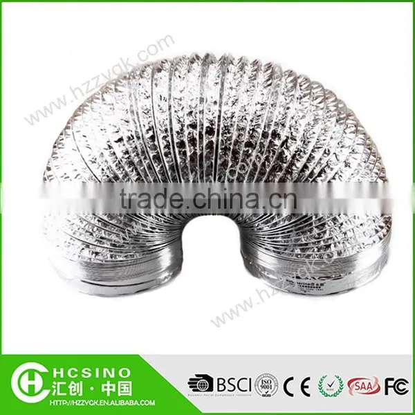 A/C Systems Flexible Aluminum Exhaust Ducts Air Ducting Vents Insulated Hydroponic Aluminum Ducting photo-2