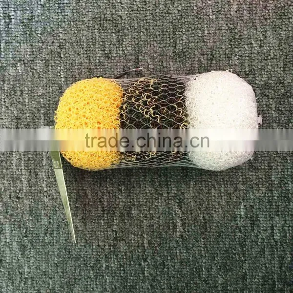 Non-scratch Plastic Kitchen Dish Scourer Scouring Pad photo-2