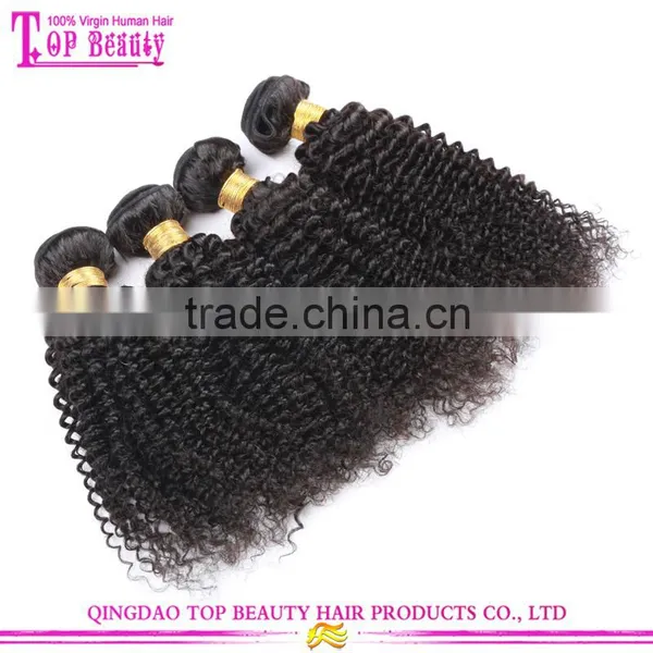 Qingdao Factory Malaysian Virgin Afro Kinky Human Hair Weave Natural Black Kinky Curly Hair photo-5