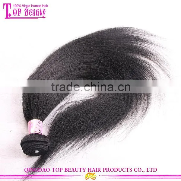 Cheap Price Yaki Human Hair Weave No Shedding No Tangle Peruvian Light Yaki Hair photo-2
