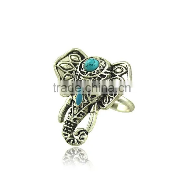 Hot Elephant Rings Engagement Wedding Ring photo-5