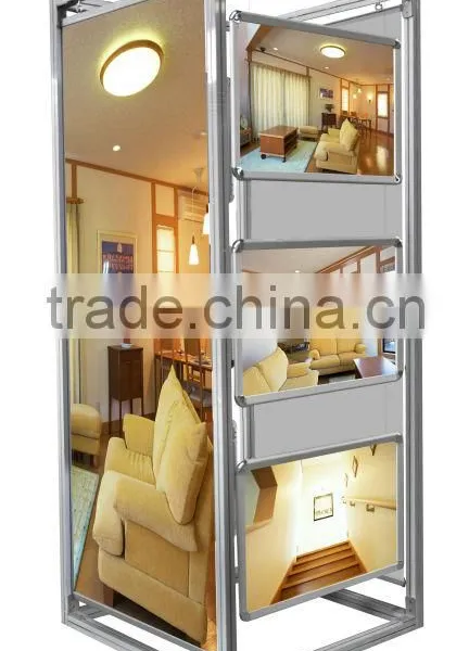 High Quality Aluminum Free Standing Poster Frame Display, 3 Tier Floor Standing Display photo-5