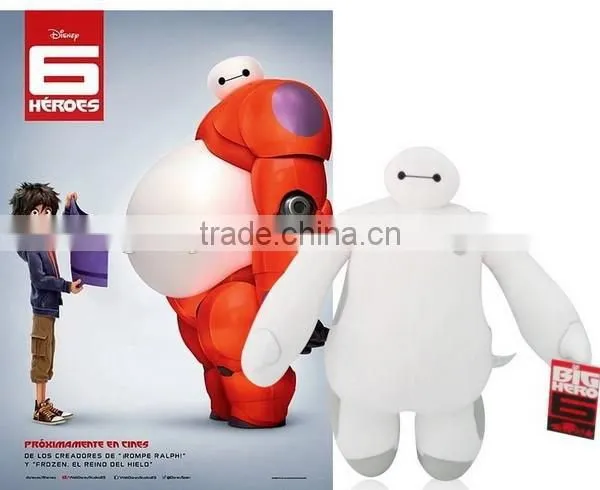 2015 Hot Sale New Style Plush Doll 48cm Baymax Big Hero 6 Plush Toy for Kids Wholesale China Supplier