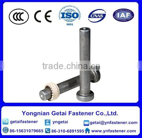 Welding Screws/studs ,Shear Studs,welded Studs, Weld Studs,DIN933/931 HDG / Galvanized With Black /yellow Zinc Plated/blue White photo-6
