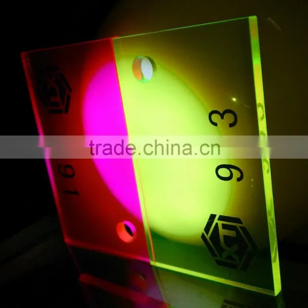 Colorful Fluorescent Cast Acrylic Sheet/pmma Sheet photo-2