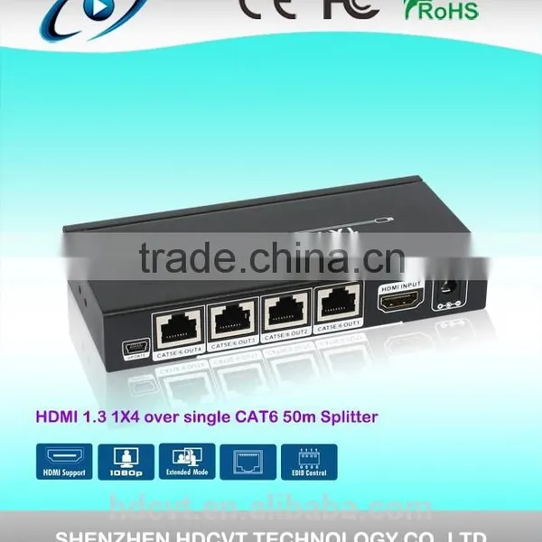 HDMI 1.3 1X4 OVER SINGLE Cat6 50M Spilitter , HDV-9814S50 photo-2