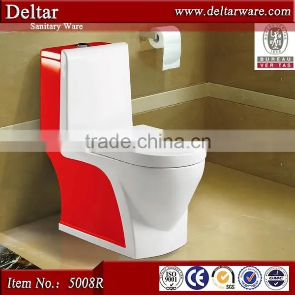 Sanitary Ware Bathroom Ceramic Colour Toilet With Bidet , Golden Dragon Toilet photo-6