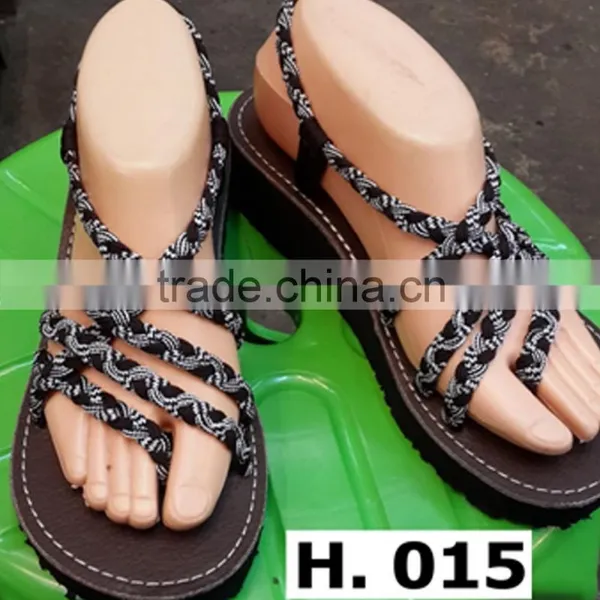 THAILAND MOUNTAIN TRIBE HAND MADE BEACH SANDALS photo-3