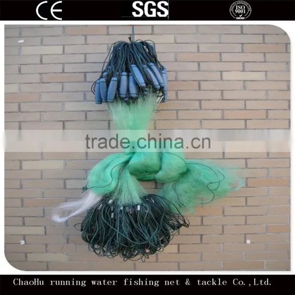 Big Float Green Nylon Three Layer Monofilament Gill Nets