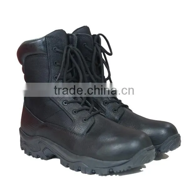 High Quality Black Leather Military Boots For Men photo-2