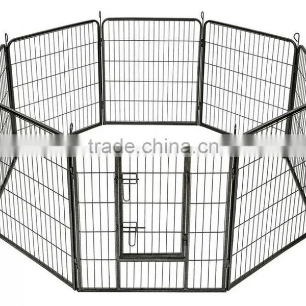 8 Panels Heavy Duty Pet Play Dog Cage photo-5