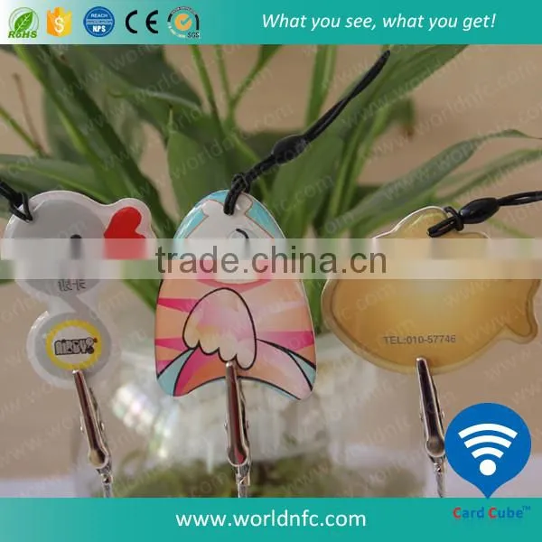ISO14443A Printable NTAG213 NFC Epoxy Key Tag for Promotion photo-3