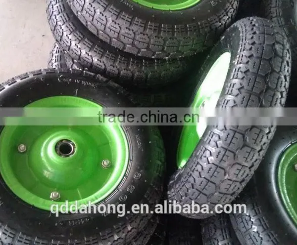 Rubber Wheel for Wheelbarrow Size 350-7 , Rubber Tire and Wheel,wheelbarrow Wheel photo-3
