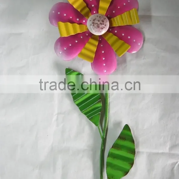 Garden Decoration Flower Stakes Decorative Flower Stake Metal Flower Stake Flower Garden Decoration Stake Flower Pick photo-4