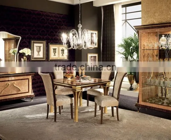 NEW ARRIVAL Charming Wooden Veneer Buffet With Matching Mirror/Italian Classic Side Board(MOQ=1 SET) photo-3