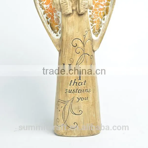 Resin Wing Angel Figurine Statues Catholic Religious Items Wholesale photo-2