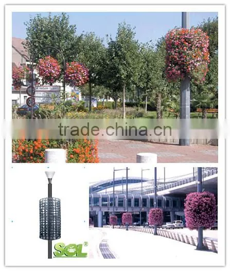 Hydroponics Equipment Plastic Flower Pot Lamp Post Planter photo-2