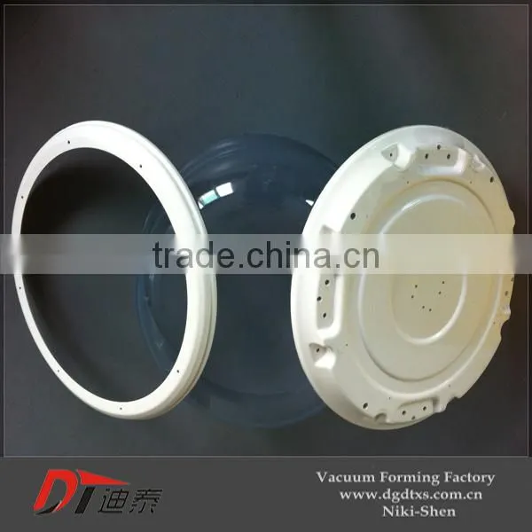 Large Plastic Circle Plate and Transparent Cover by Vacuum Forming photo-2