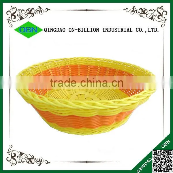 Cheap Woven Decorative Colored Fruit Plastic pe Rattan Basket photo-3