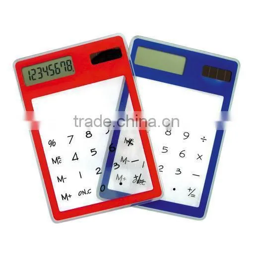Plastic 8 Digital Touch Screen Calculator