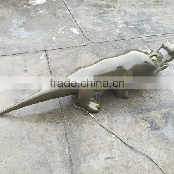 Outdoor Fiberglass Crocodile Statue photo-5