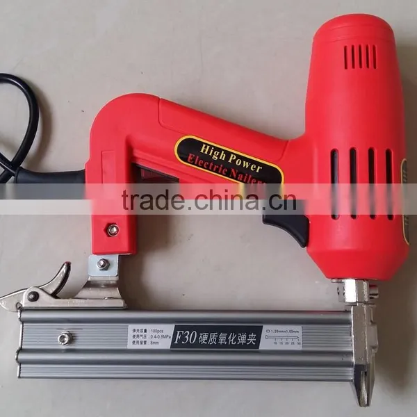 1500w Lower Noise Handheld Floor Electric Nail Gun Crown Stapler Portable Electric F30 Brad Nailer photo-2